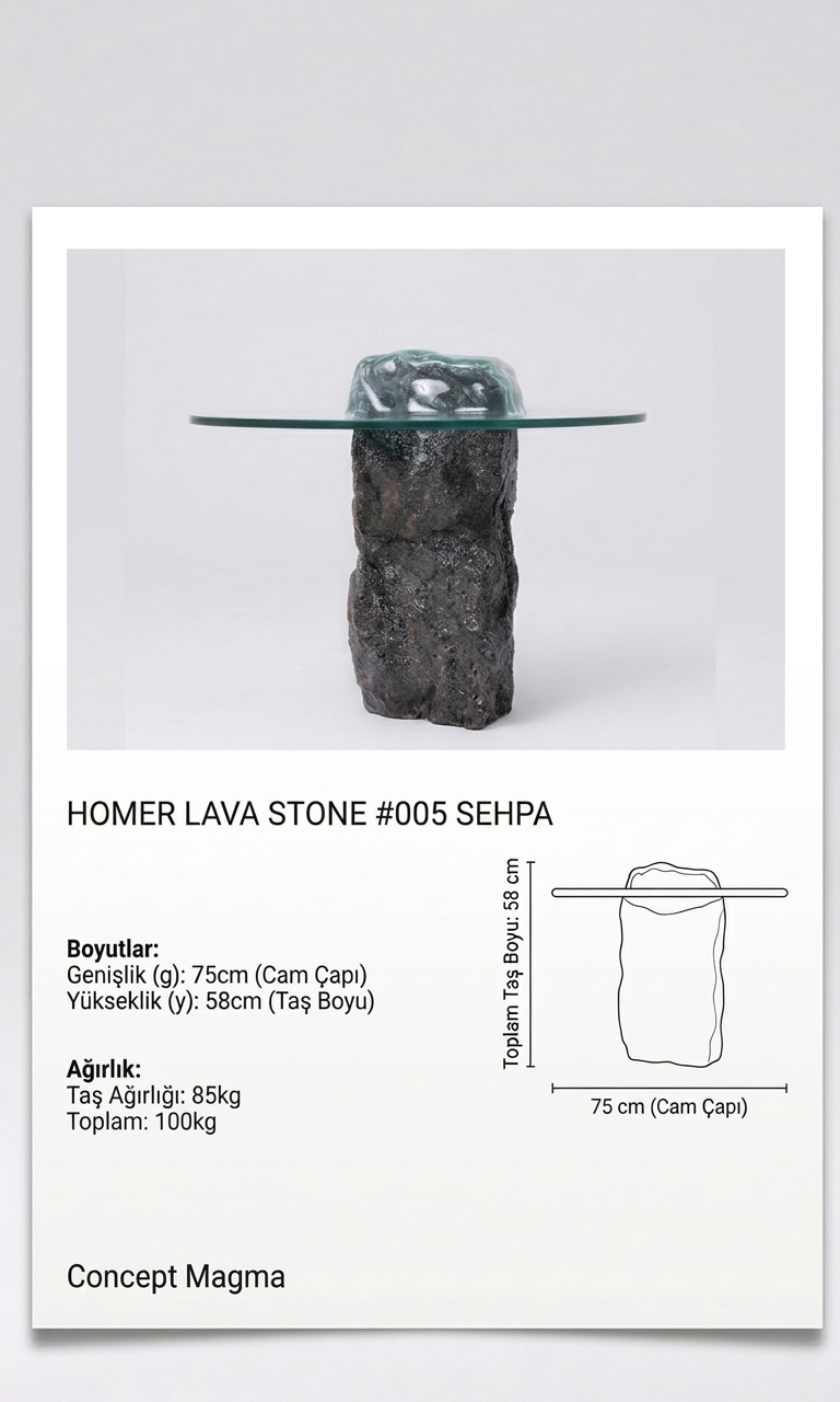 Homer Lava Stone #005 Sehpa
