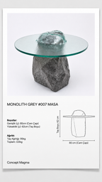 Monolith Grey #007 Sehpa