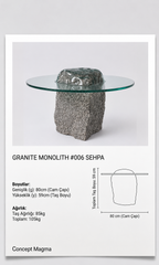 Granite Monolith #006 Sehpa